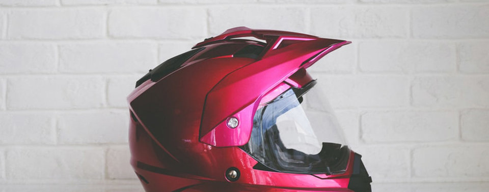 securing helmet to motorcycle